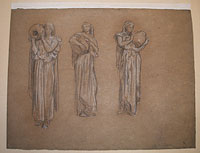 Studies for 'Captive Andromache': Female Figures with Pitchers