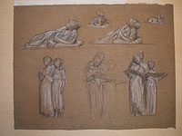 Studies for 'Music' and 'The Dance': Female Figures