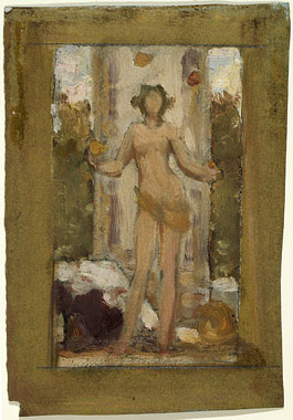 Study for 'Antique Juggling Girl': Colour Composition