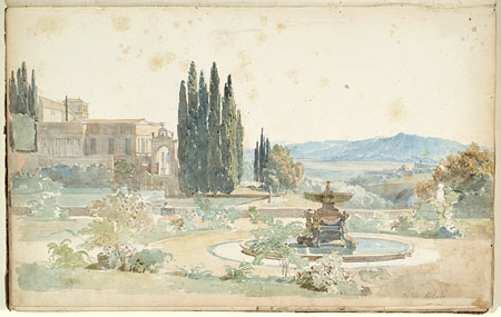 View of the Villa Albani and Gardens