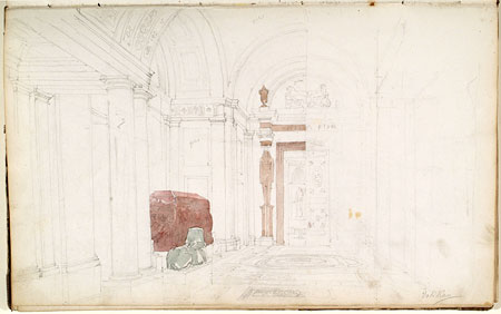 View of the Interior of the Vatican Museum, Rome