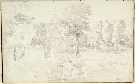 View of a garden and buildings