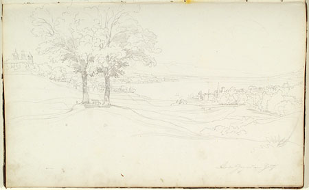 View of a Landscape in Switzerland