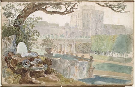 View of the Villa Pamphili, Rome