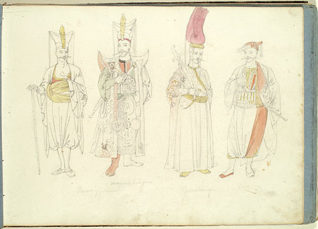 Studies of Male Figures in Turkish Dress