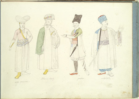 Studies of Male Figures in Turkish Dress