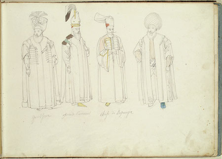 Studies of Male Figures in Turkish Dress