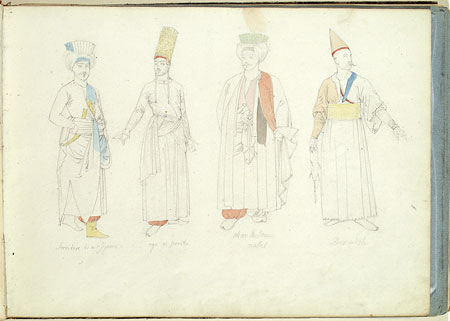 Studies of Male Figures in Turkish Dress