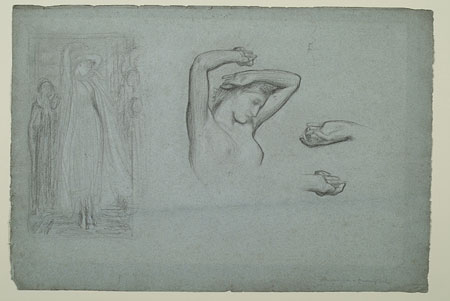 'Studies for 'Salom+ Dancing': Composition, Salom+, Hands of Salom+