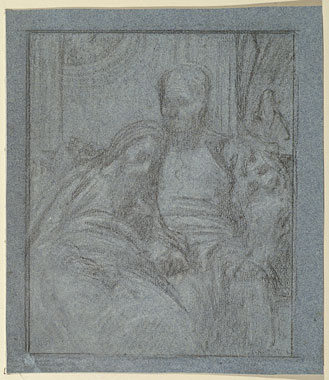 'Study for 'Michael Angelo Nursing his Dying Servant': Composition