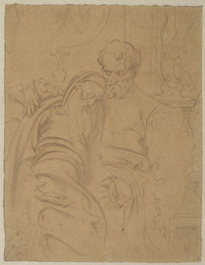 'Study for 'Michael Angelo Nursing his Dying Servant': Composition
