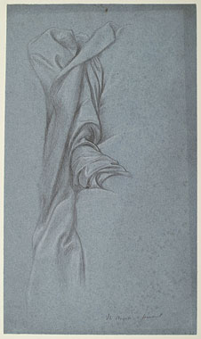 'Study for 'Michael Angelo Nursing his Dying Servant': Drapery for Servant