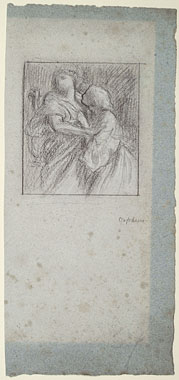 'Study for 'Orpheus and Eurydice': Composition