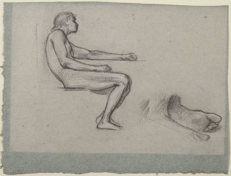 Study for 'David': David, Feet of David
