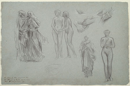 Study for 'Helen of Troy': Female Figures