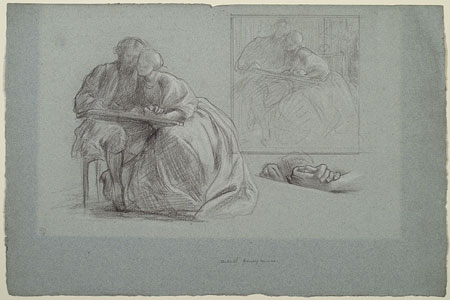 Study for 'The Painter's Honeymoon': Composition, Hands