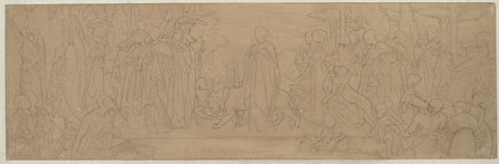 Study for 'The Syracusan Bride': Composition