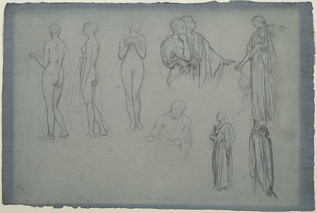 Study for 'The Syracusan Bride': Male and Female Figures