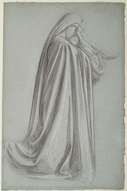 Study for 'The Wise and Foolish Virgins': Drapery for Female Figure