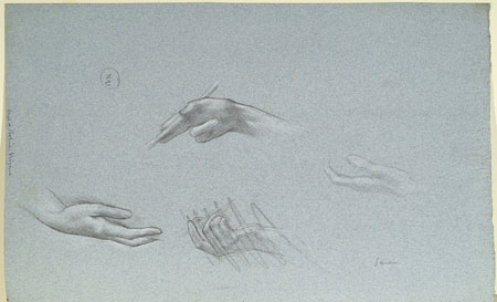 Study for 'The Wise and Foolish Virgins': Female Hands