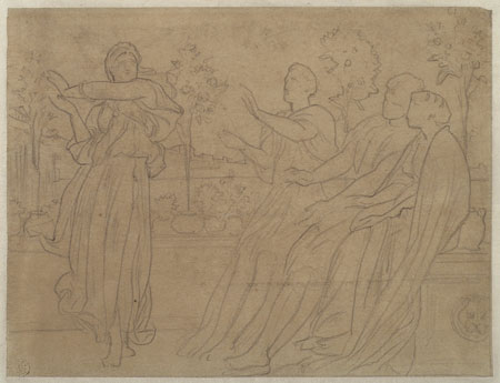 Study for 'Greek Girl Dancing': Composition