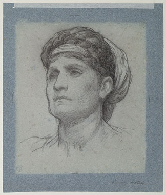 Study for 'Clytemnestra': Head of Clytemnestra