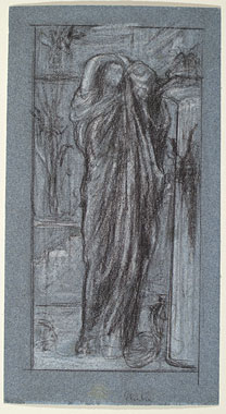 Study for 'Electra at the Tomb of Agamemnon': Composition