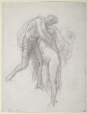 Study for 'Helios and Rhodos': Helios and Rhodos