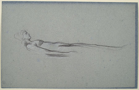 Study for 'Hercules Wrestling with Death for the Body of Alcestis': Alcestis