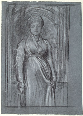 Study for 'After Vespers': Composition