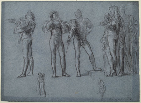Study for 'The Arts of Industry as Applied to War': Male Figures
