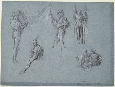 Study for 'The Arts of Industry as Applied to War': Male Figures