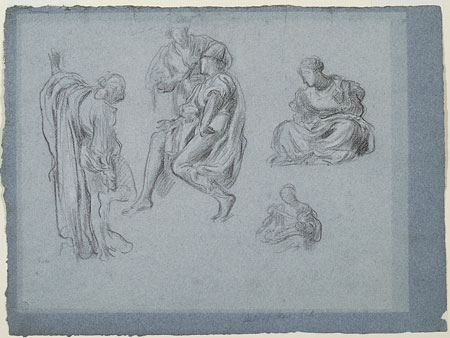 Study for 'The Arts of Industry as Applied to War': Male and Female Figures