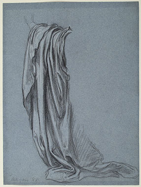 Study for 'The Arts of Industry as Applied to War': Drapery for Male Figure