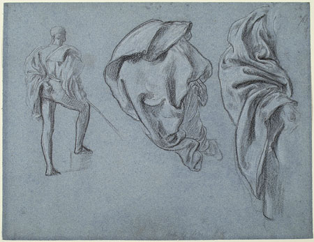 Studies for 'The Arts of Industry as Applied to War': Drapery for Male Figure