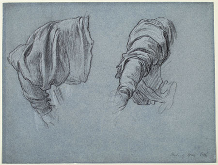 Study for 'The Arts of Industry as Applied to War': Drapery