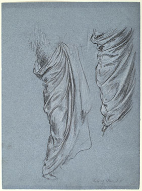 Study for 'The Arts of Industry as Applied to War': Drapery for Male Figure