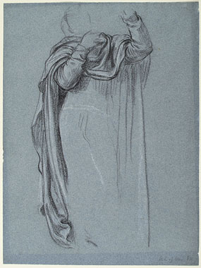 Study for 'The Arts of Industry as Applied to War': Drapery for Male Figure