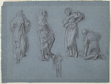 Study for 'The Arts of Industry as Applied to War': Male Figures, Boy
