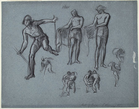 Study for 'The Arts of Industry as Applied to Peace': Male Figures