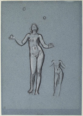 Studies for 'Antique Juggling Girl': Female Figures