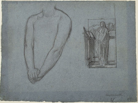 Study for 'Clytemnestra': Arms and Shoulders, Composition