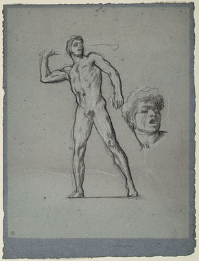 Study for 'Eastern Slinger..': Male Figures