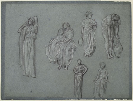 Study for 'The Daphnephoria': Female Figures and Children