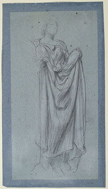 Study for 'The Daphnephoria': Female Figure