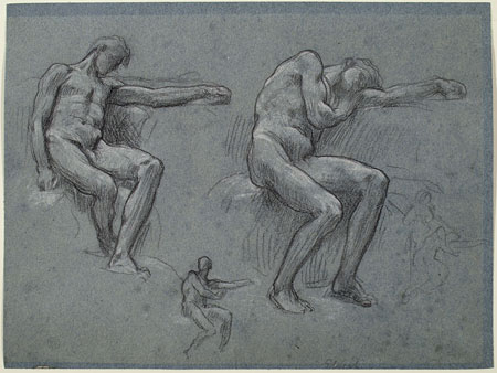 Study for 'Elijah in the Wilderness': Elijah