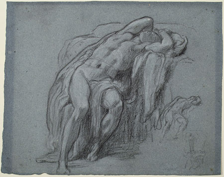 Study for 'Elijah in the Wilderness': Elijah