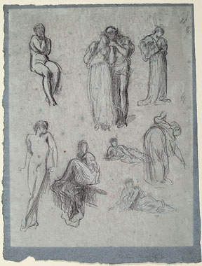 Study for 'Wedded': Male and Female Figures