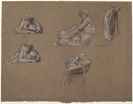 Study for 'The Dance': Female Figures, Male Figure with Child