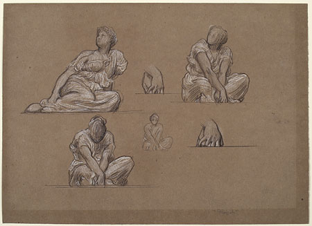 Studies for 'The Dance' and 'Music': Seated Female Figures, Hands